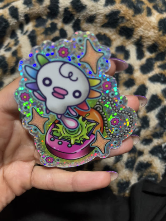 Whooper looper electronic pet holo sticker