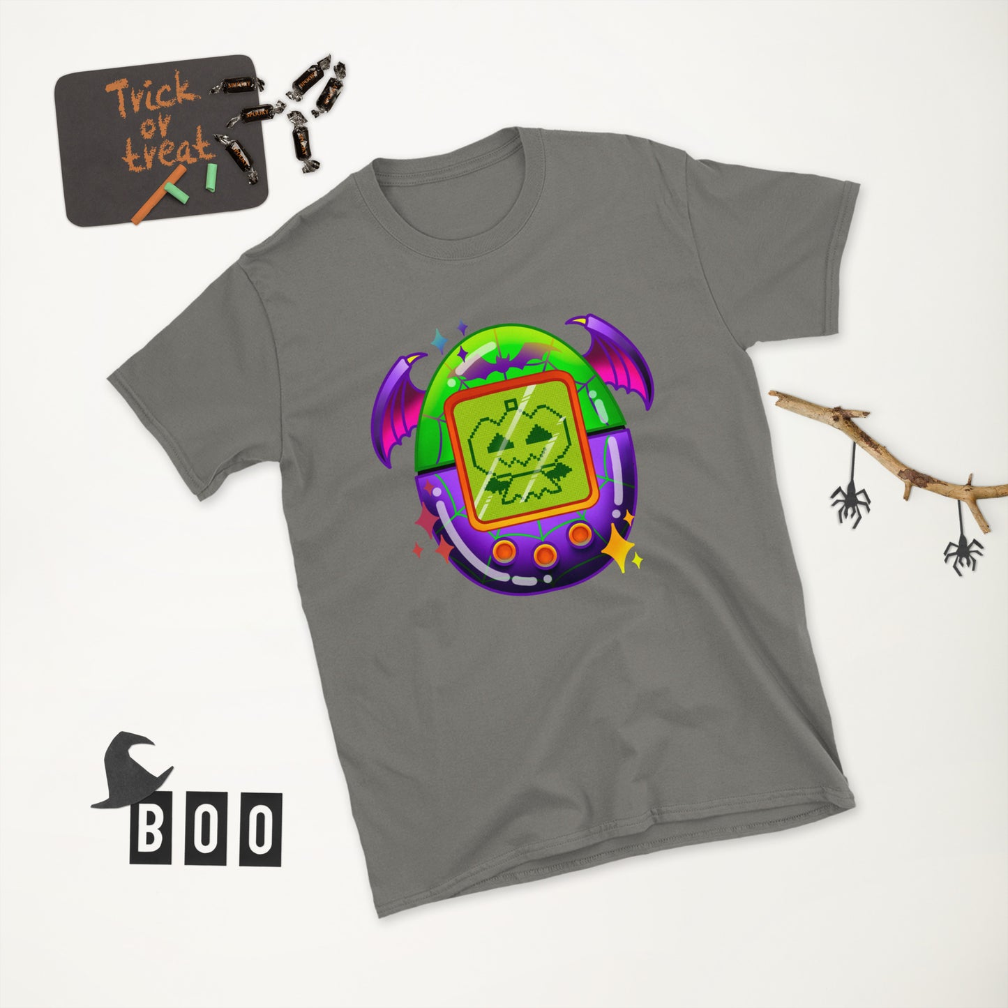 MTO Spooky retro Digital Pet 90s kid tee