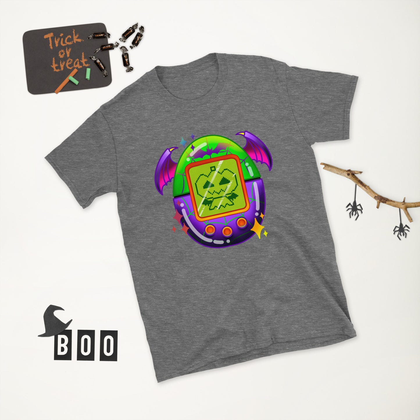 MTO Spooky retro Digital Pet 90s kid tee