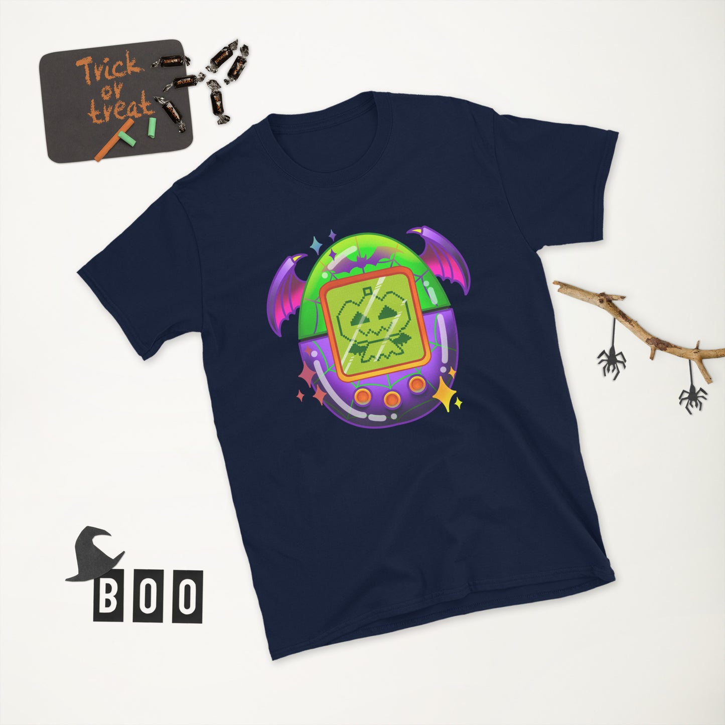 MTO Spooky retro Digital Pet 90s kid tee